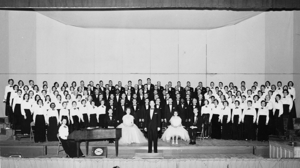 Portland Symphonic Choir under C. Robert Zimmerman, Dec. 1957.