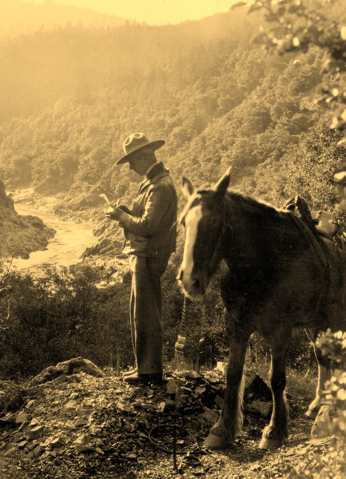 Forest Ranger Loren J. Cooper, ca.1930s .