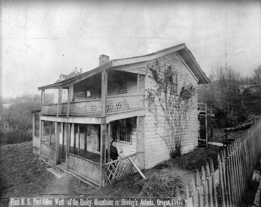 John M. Shively House in Astoria, which housed the first post office in the Pacific Northwest