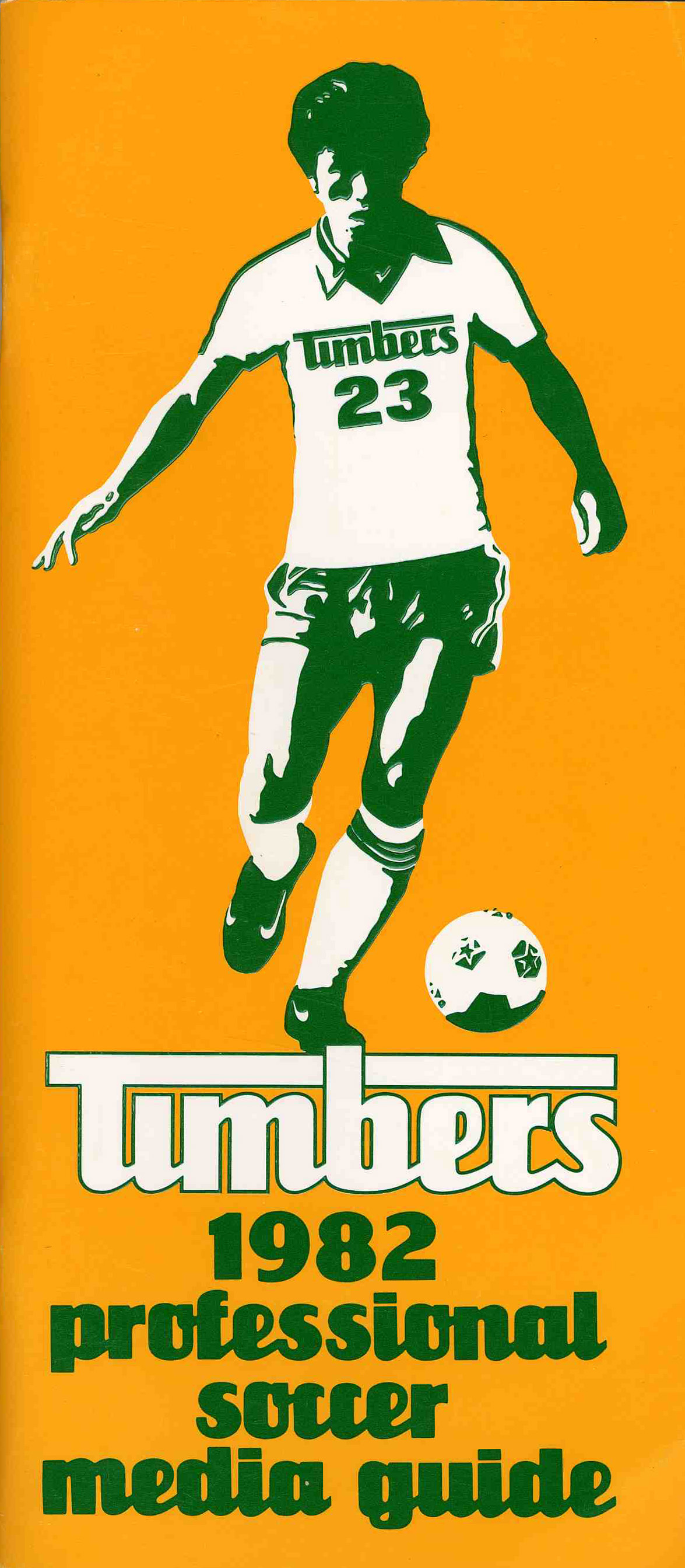 Cover of Portland Timbers Media Guide 1982.