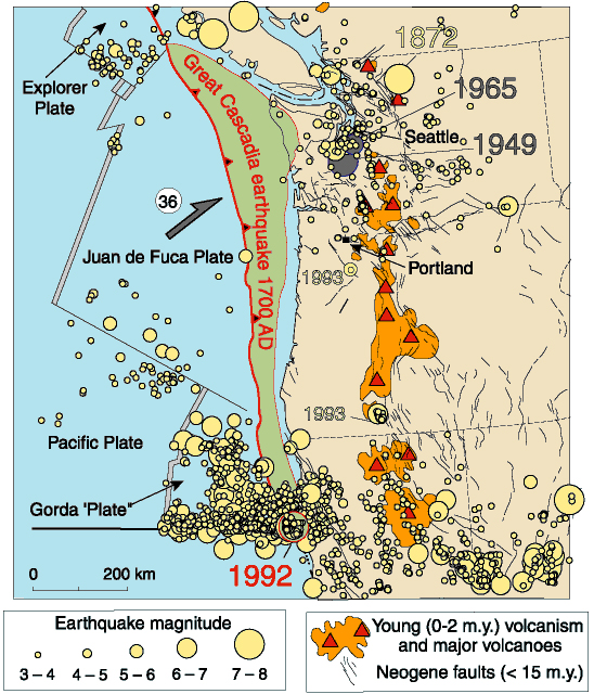 Earthquakes and Tsunamis in the Cascadia Subduction Zone