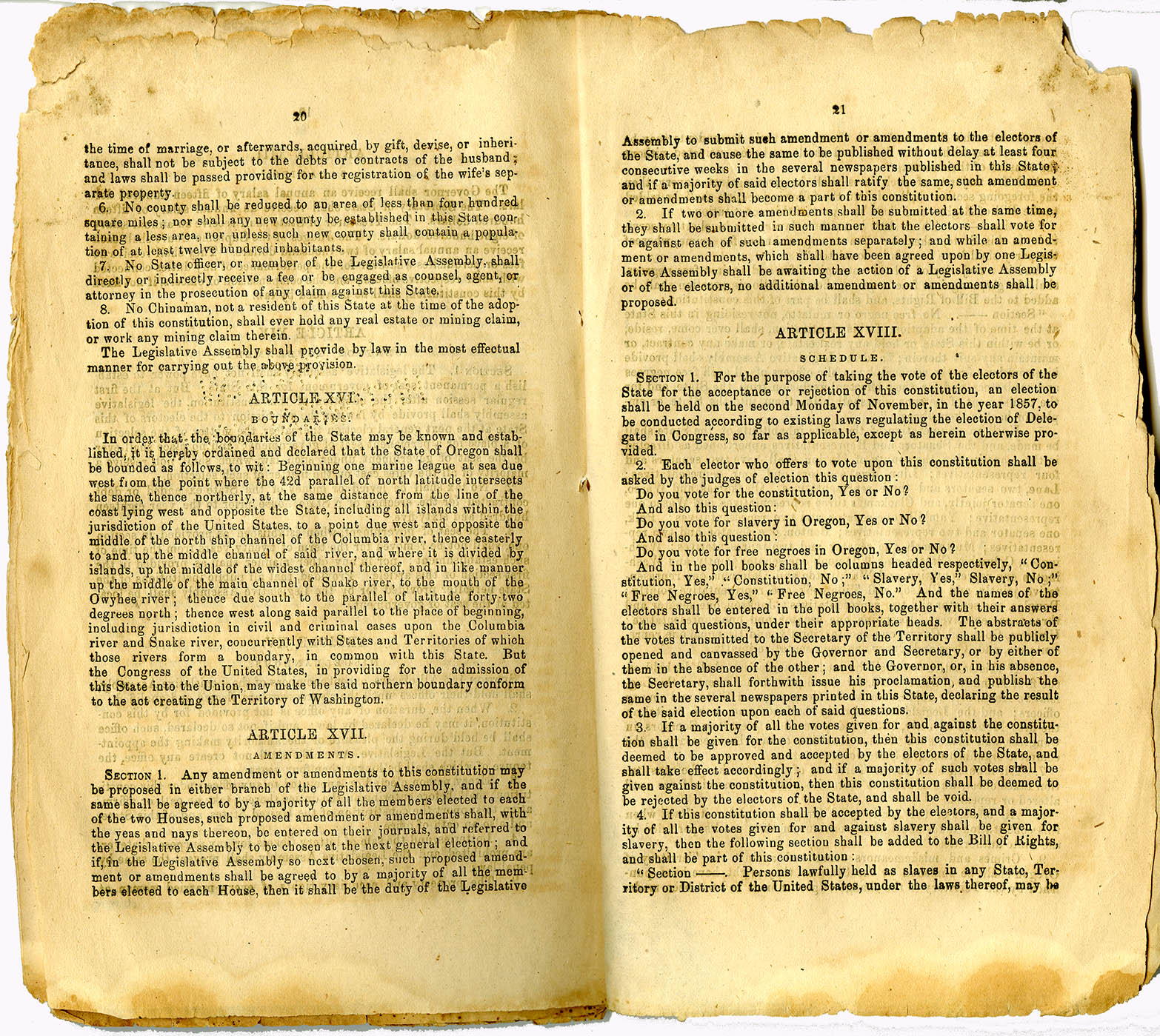 Black Exclusion Laws in Oregon