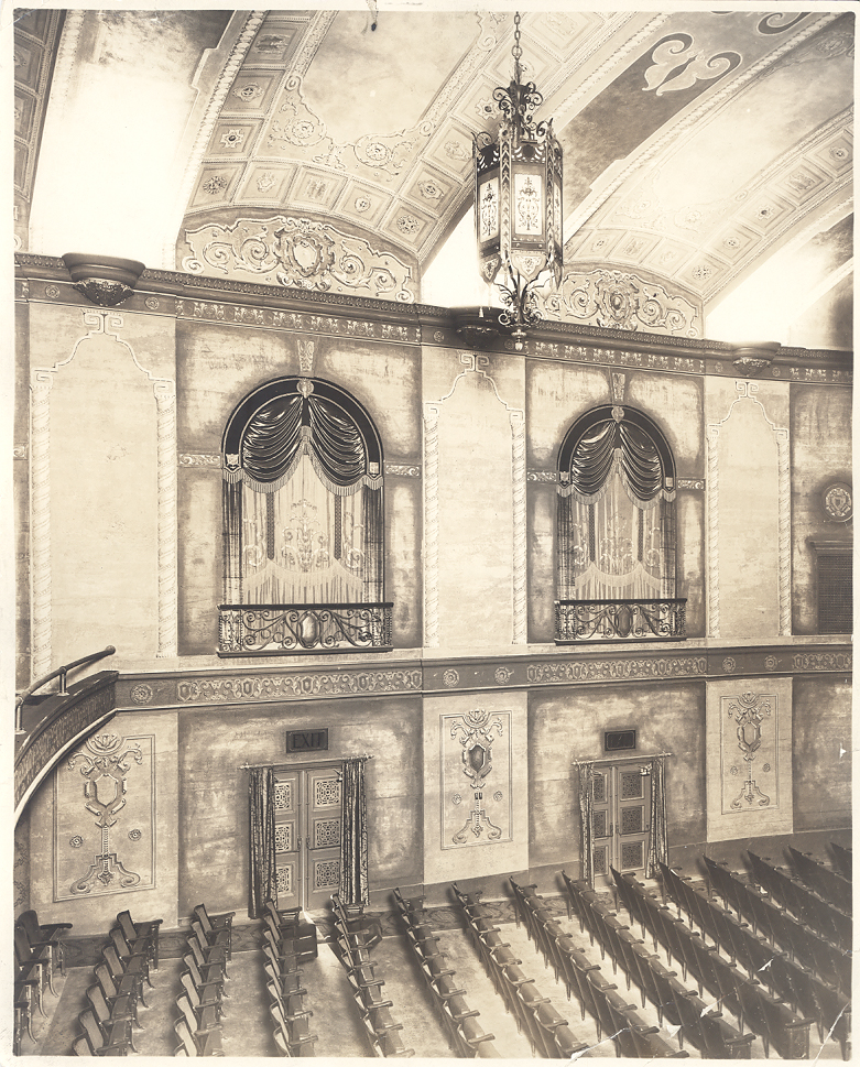 Hollywood Theatre, interior, 1927